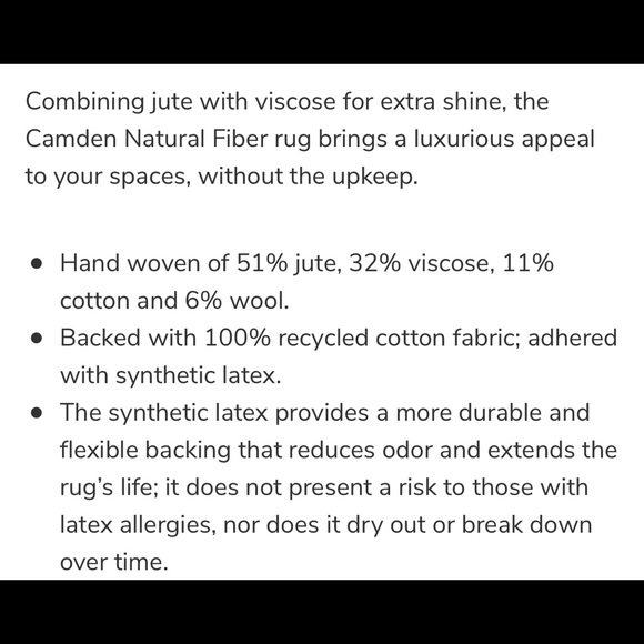 New Pottery Barn Rustic Jute Wool Kilim Rug Mats - Picture 7 of 8